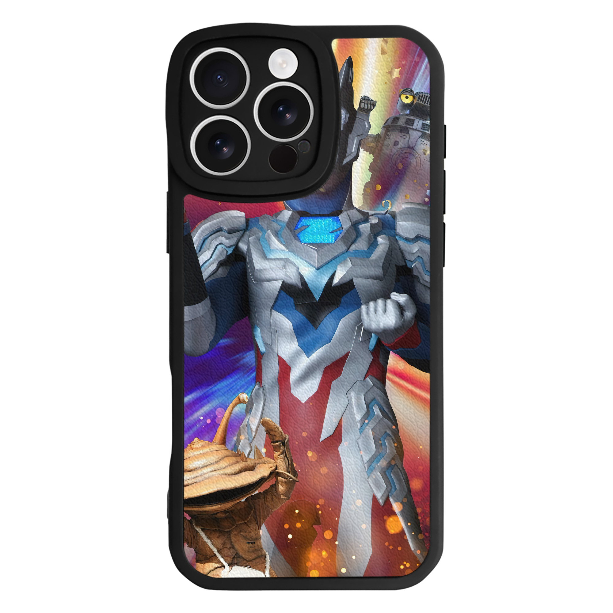 （画像用） ウルトラマン Ultraman 【iPhone 16シリーズ対応】シリコンスマホケース（レザー調） 材質：シリコン